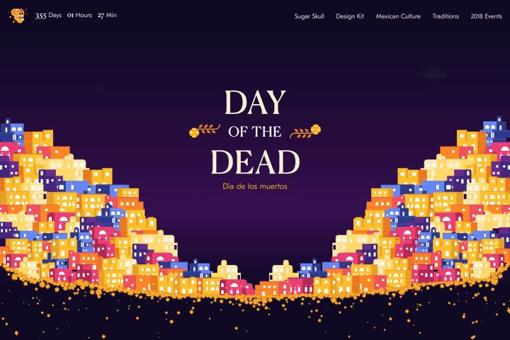 Day of the Dead website preview